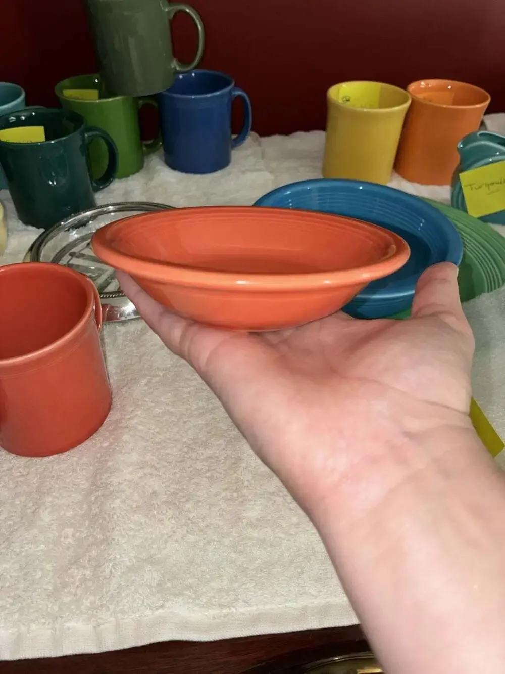 Fiesta Homer Laughlin Poppy Orange Small Fruit Dessert Bowl